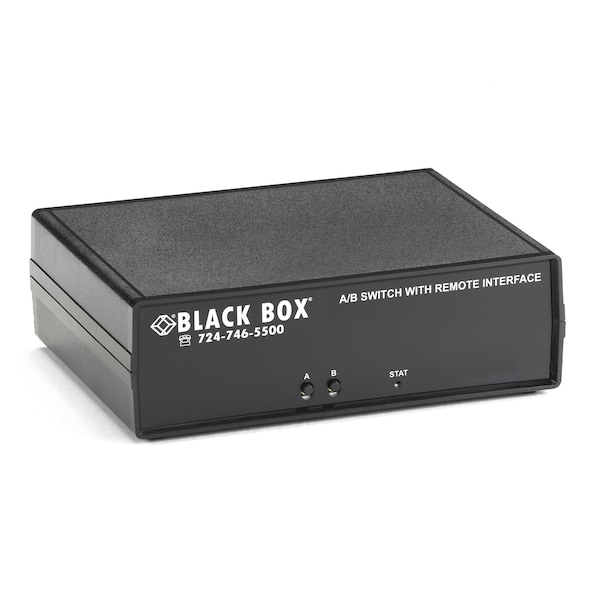 Black Box BLACK BOX CAT6 A/B Switch - Latching RJ45 Remote Control, Dry Contact - - Manual - TAA Compliant SW1040A - main